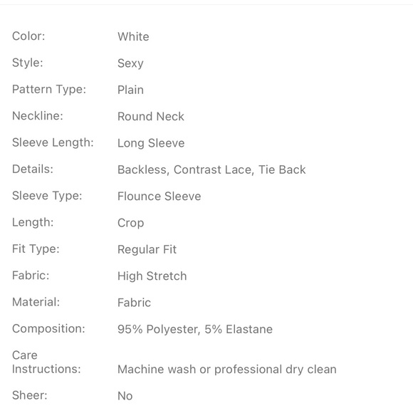 Lace Backless Top - Picture 4 of 9